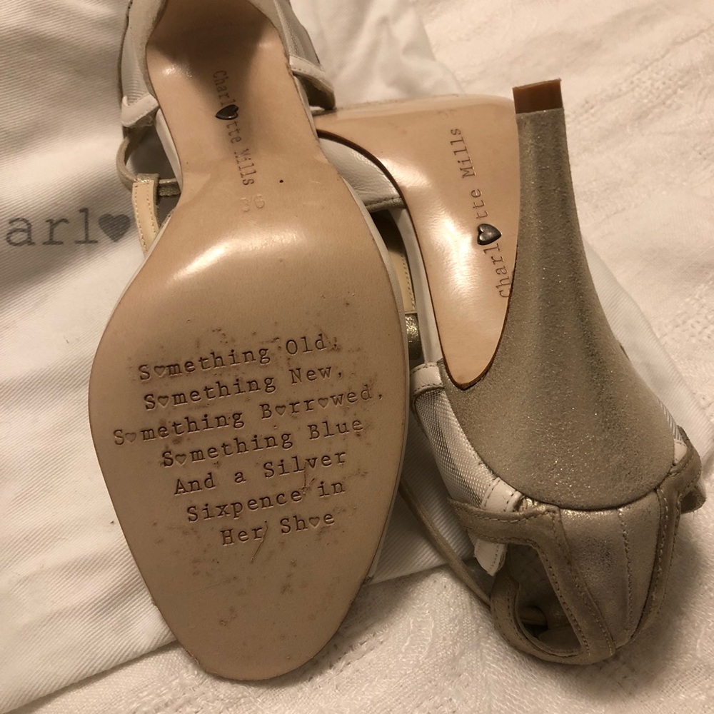 Anthropologie BHLDN Charlotte Mills Heart T-Straps - Picture 5 of 5